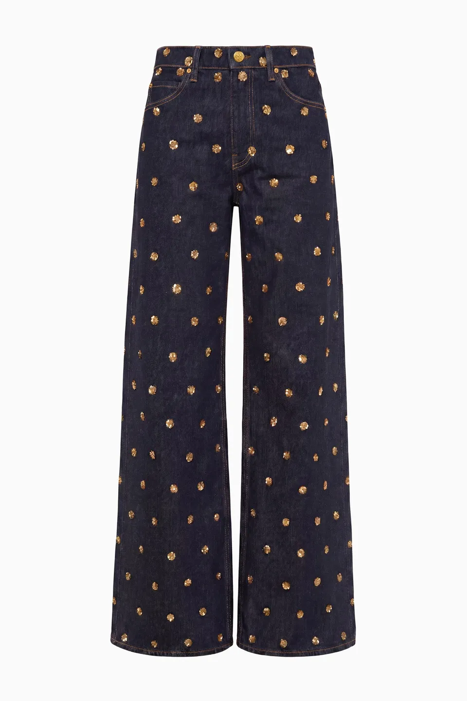 Ulla Johnson Willow UJ9904102 jean large brodé