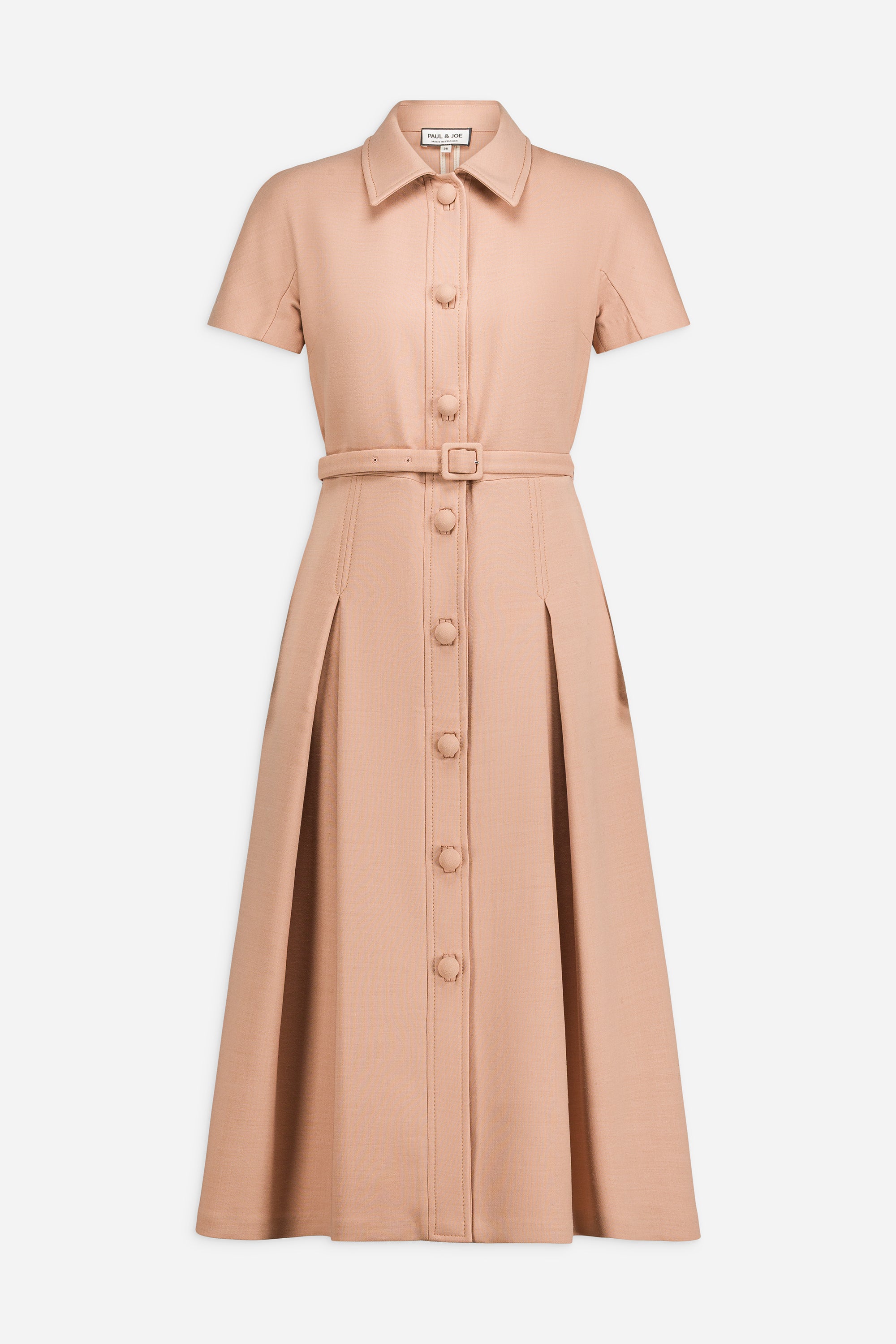 Paul & Joe Robe Madrilene genoux laine Rouge