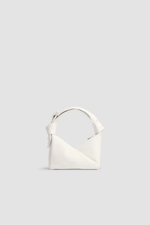 Patou P26BA0295047001S sac blanc cuir triangle