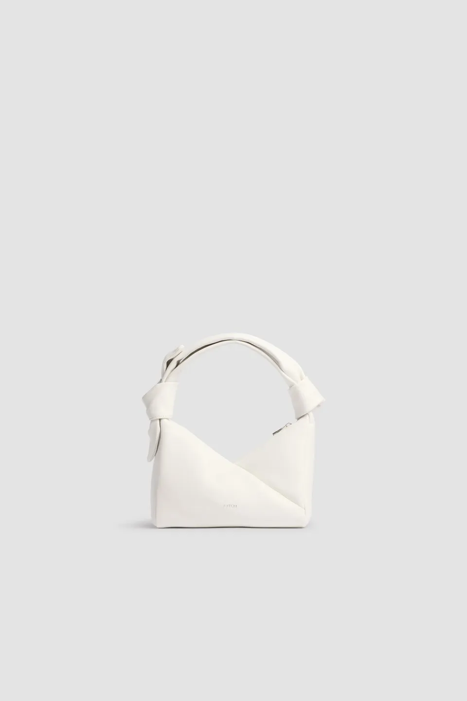 Patou P26BA0295047001S sac blanc cuir triangle