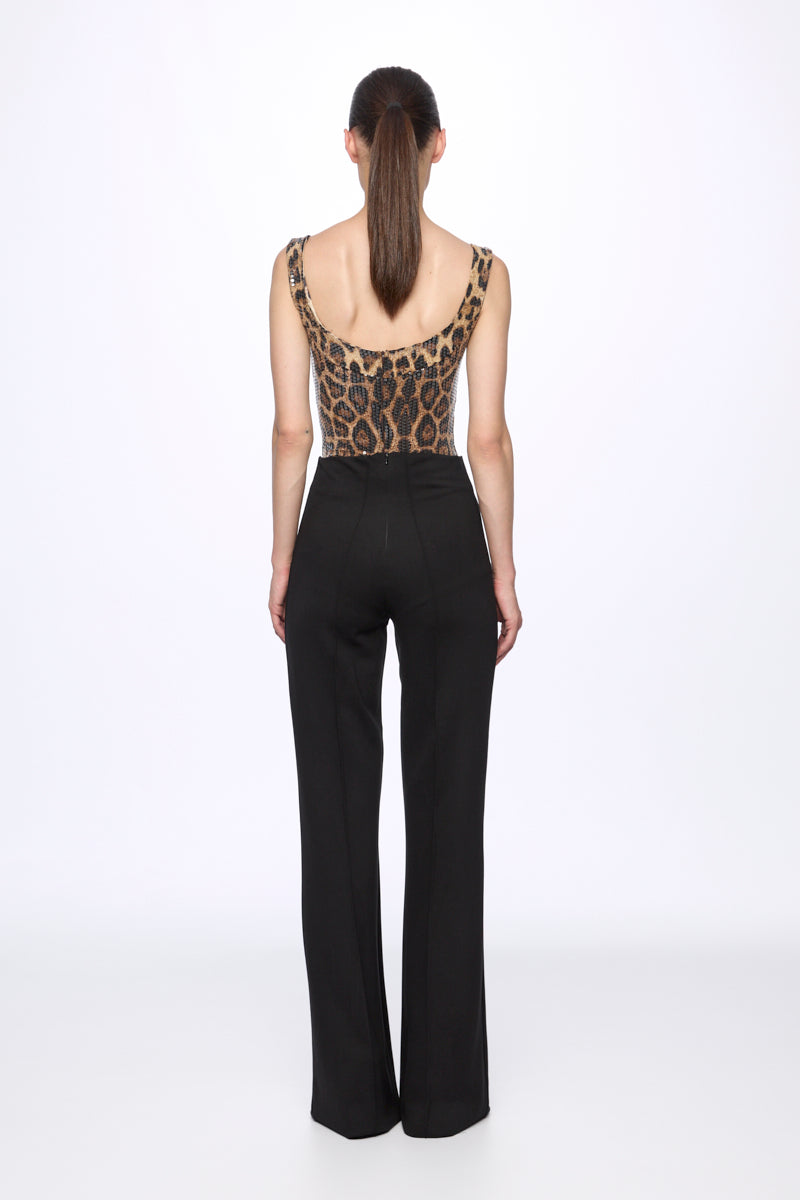 ATU Body Couture Bodysuits Body Léopard Corset à Sequins