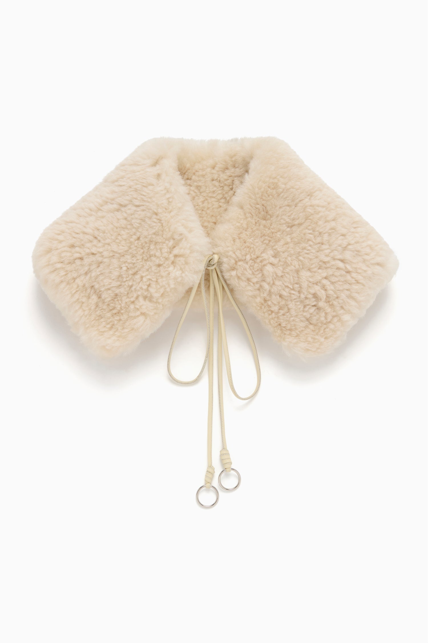 Ulla Johnson Shearling Collar col Pearl cuir réversible