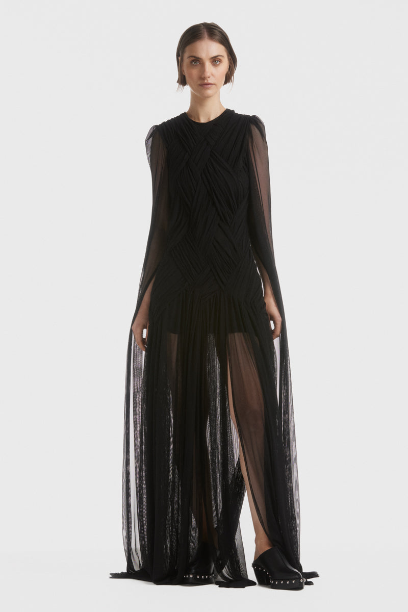 ATU Body Couture Emotional Black Dress robe longue noire taille S