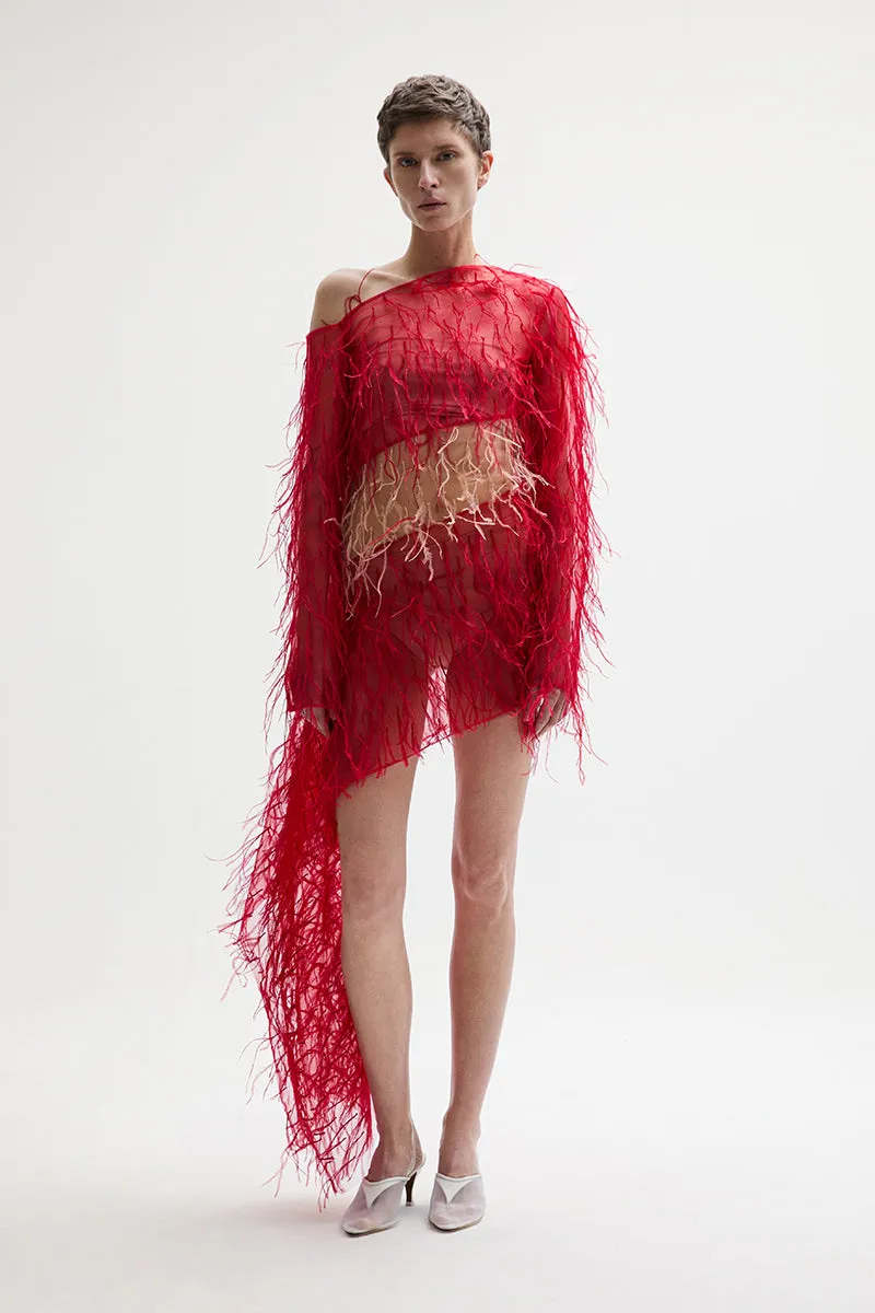 ATU Body Couture HATCH robe rouge manches longues taille S