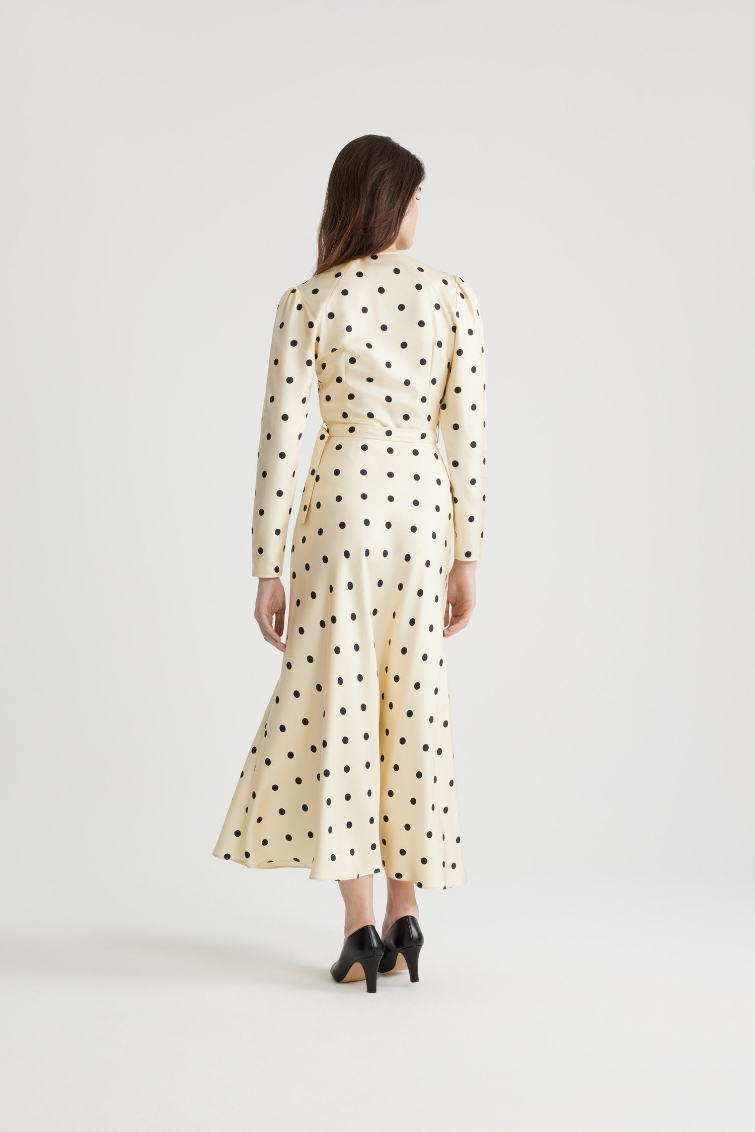 Patou DR147 robe maxi soie bio pois Angora Dots