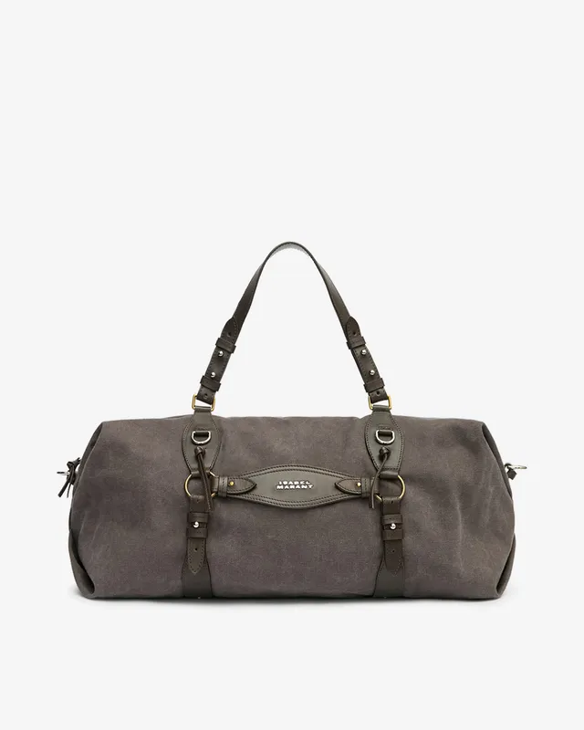 Isabel Marant Tilpa Weekender sac noir fumé toile cuir