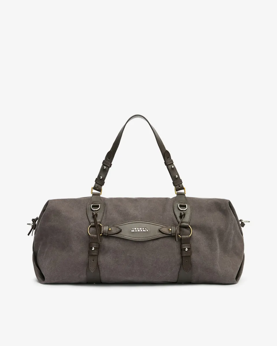 Isabel Marant Tilpa Weekender sac noir fumé toile cuir