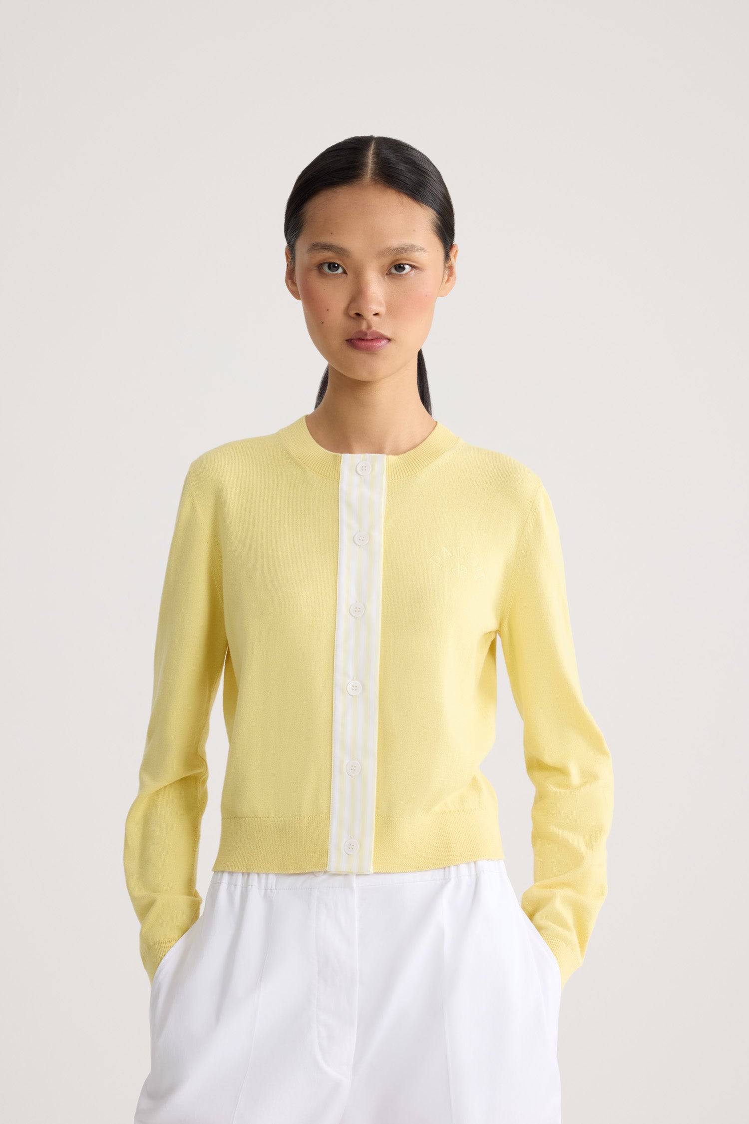 Patou KN343 gilet court Lemonade coton