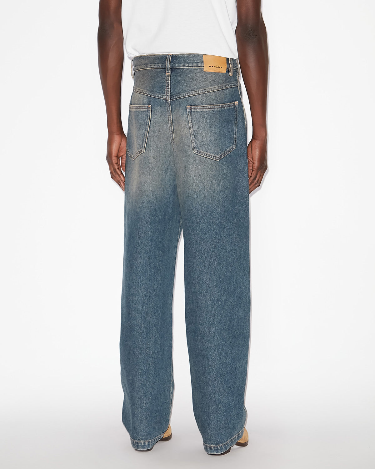 Isabel Marant Jorje PA0123HA jean large bleu