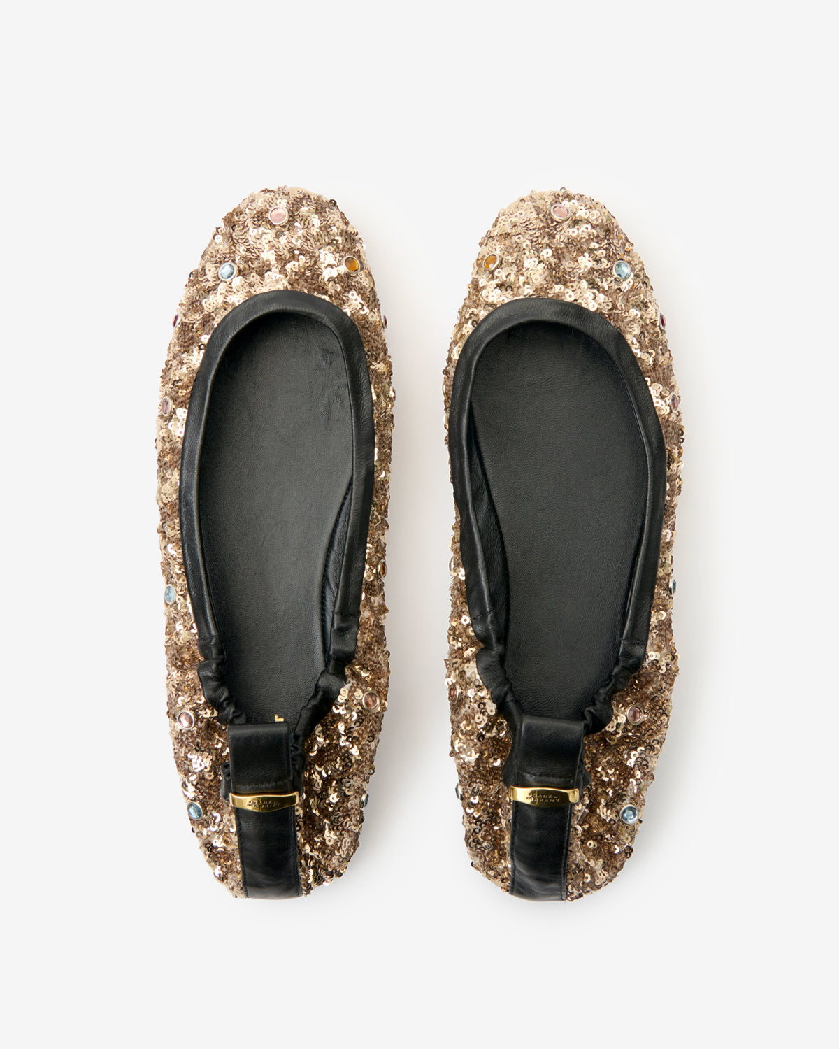 Isabel Marant Belna BN0005FE ballerines doré sequins 35-42