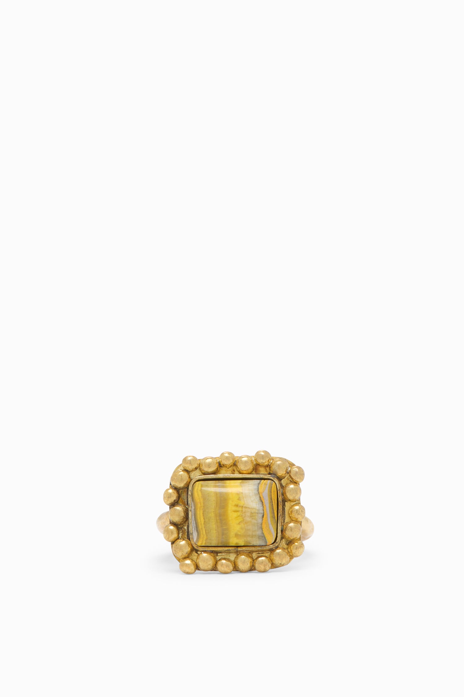 Ulla Johnson Bumblebee Jasper Framed Ring bague Bumblebee