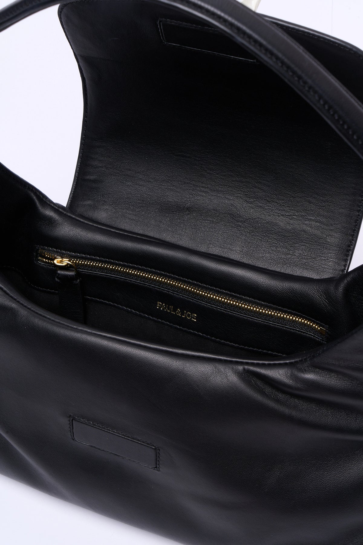 Paul & Joe Leandra sac baguette cuir d'agneau noir