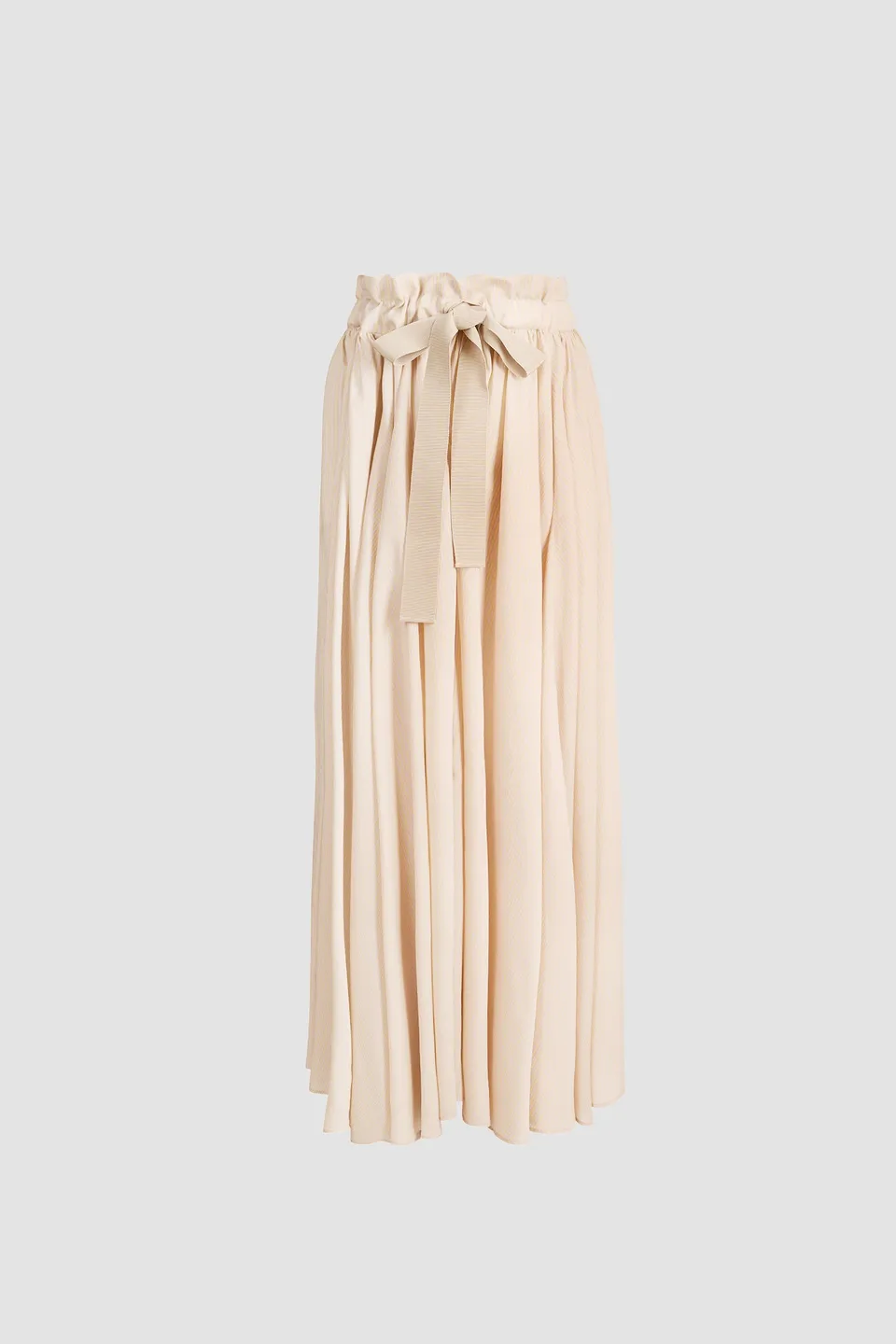 Patou SK117 jupe longue soie rayée Shell Beach taille