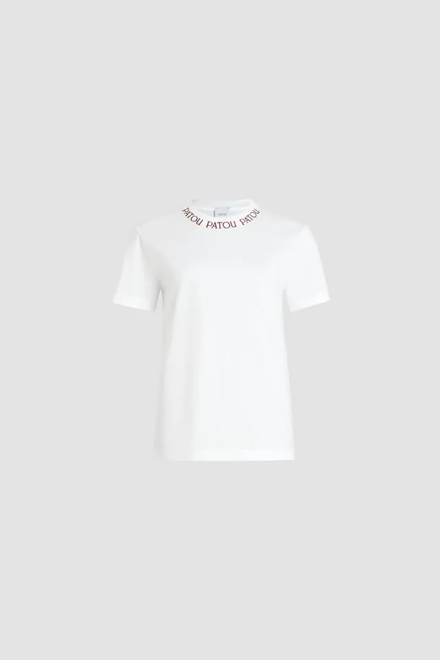 Patou H25JE1869999001W t-shirt coton bio blanc