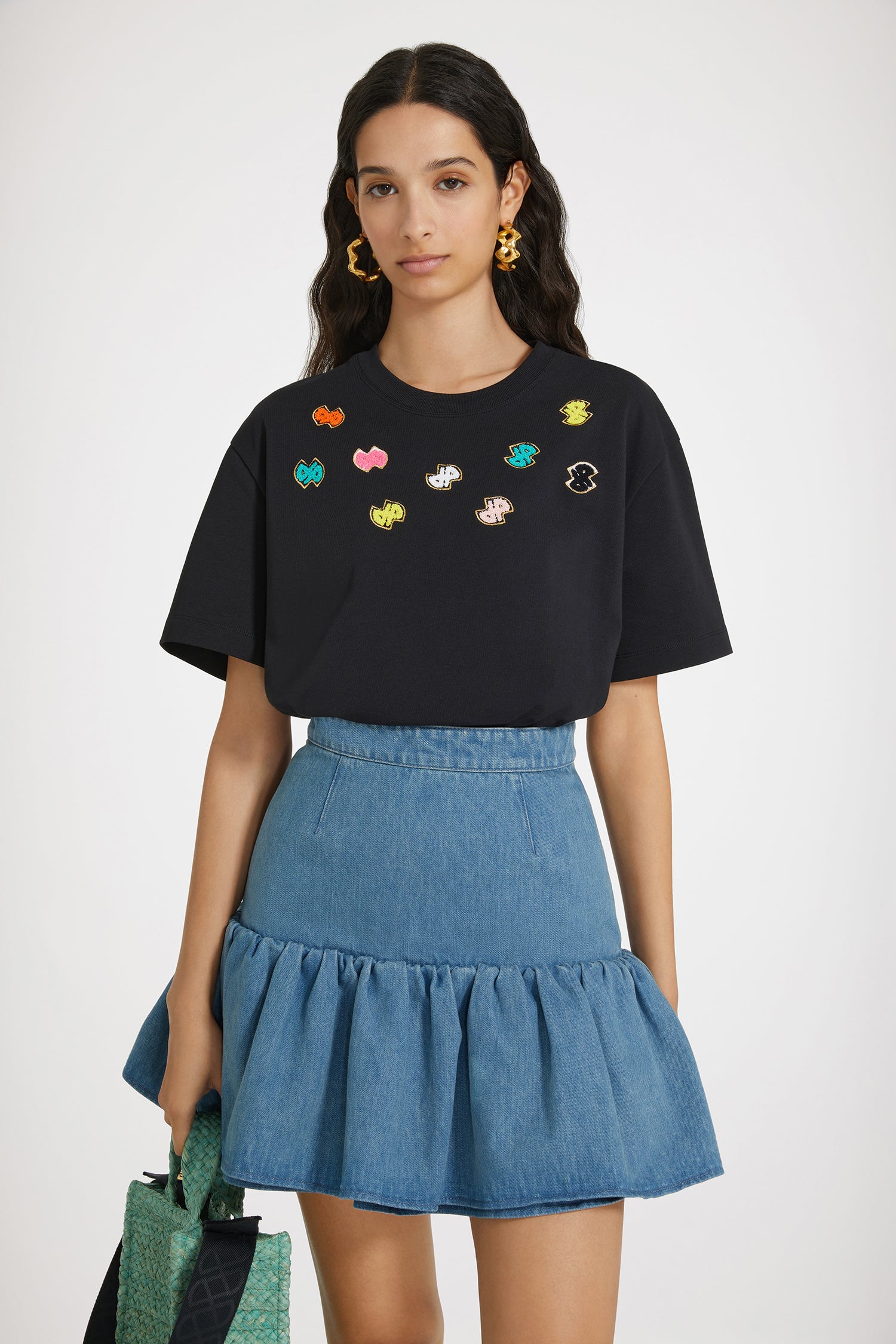 Patou JE110 t-shirt coton bio noir JP