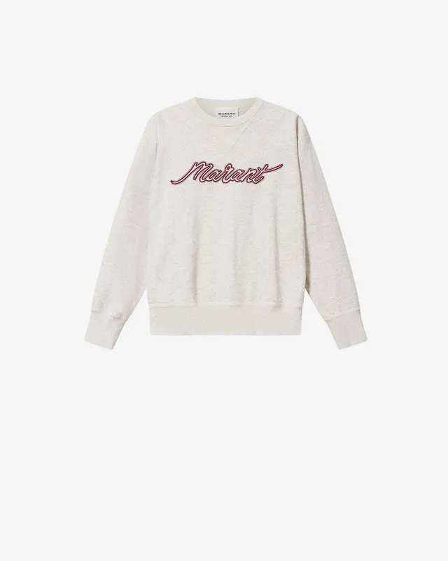 Isabel Marant Rise sweatshirt écru coton brodé