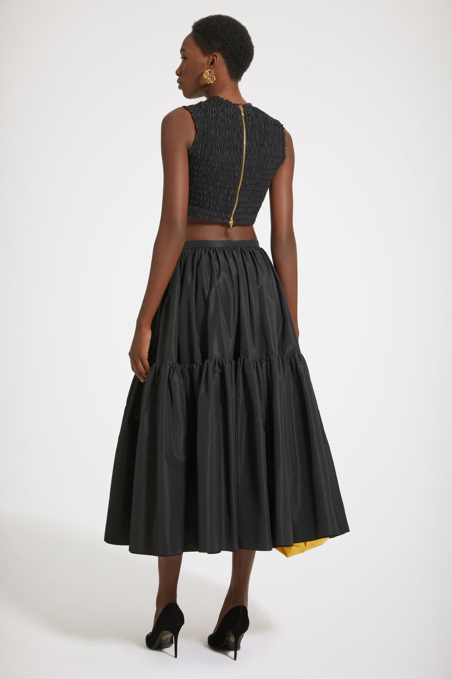 Patou SK0480011999B jupe midi faille noire 38