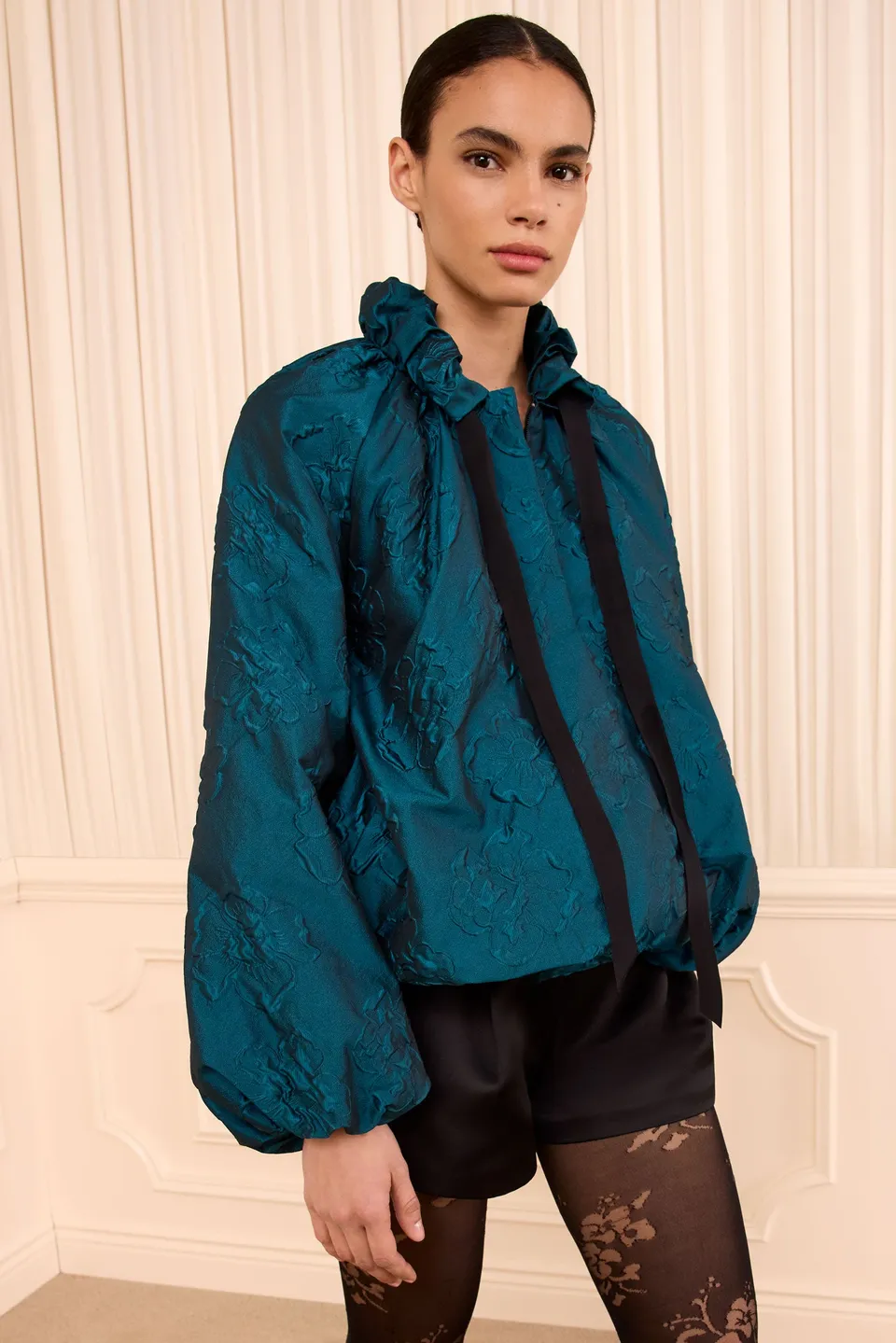 Ulla Johnson Roux veste cloque bleu Beryl