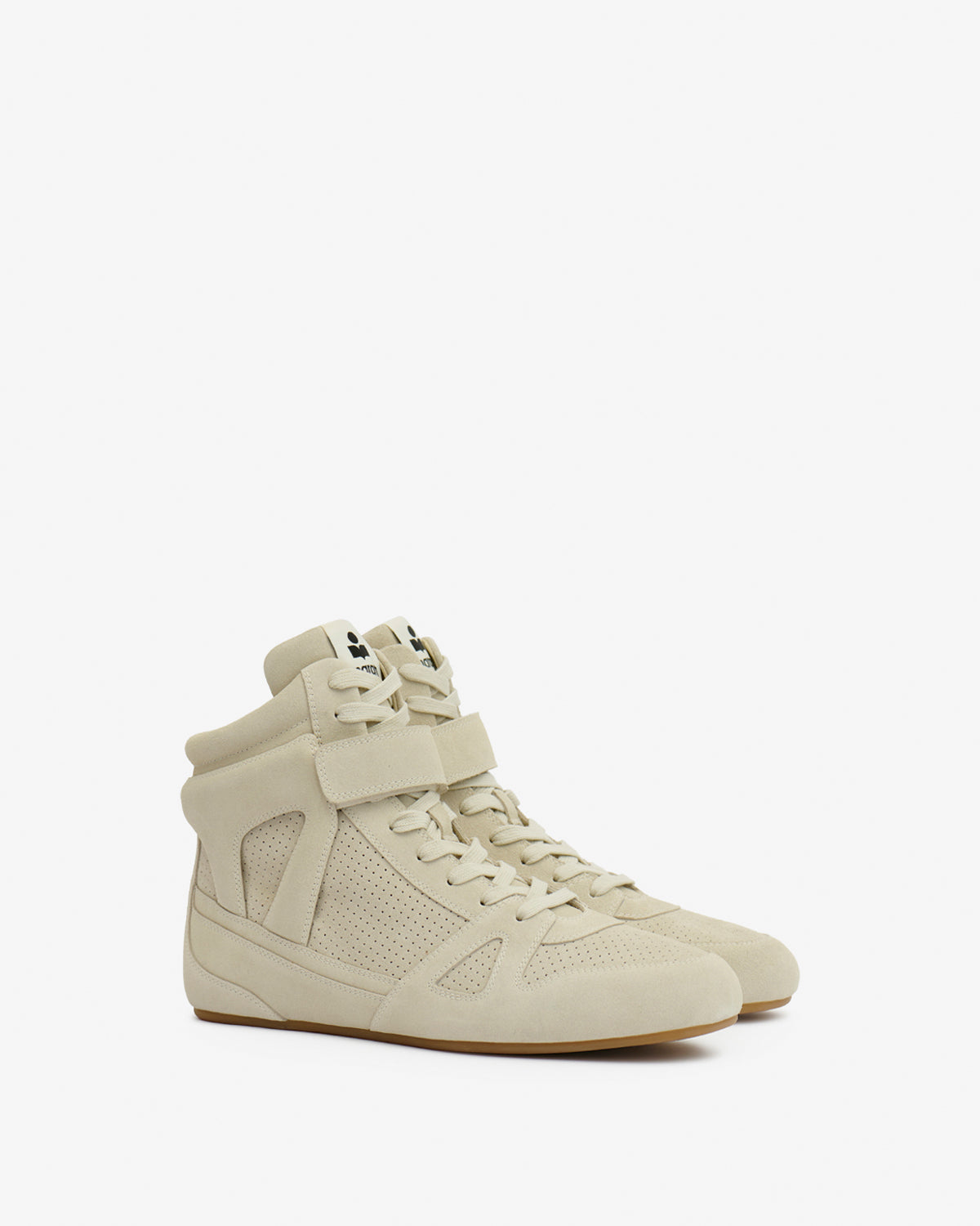 Isabel Marant Sennyh BK0096 baskets montantes beige cuir homme
