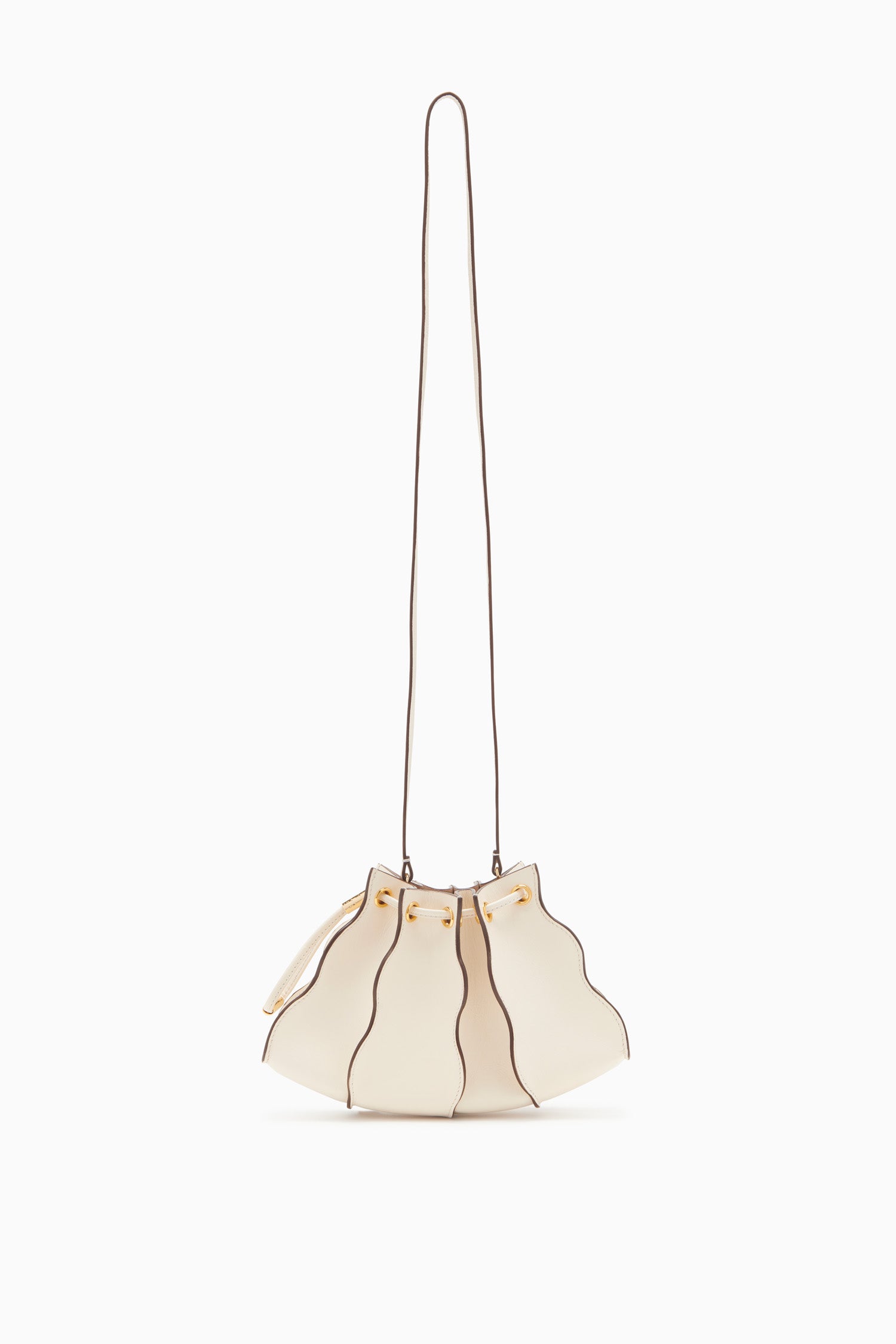 Ulla Johnson Adria sac bandoulière cuir blanc cowrie