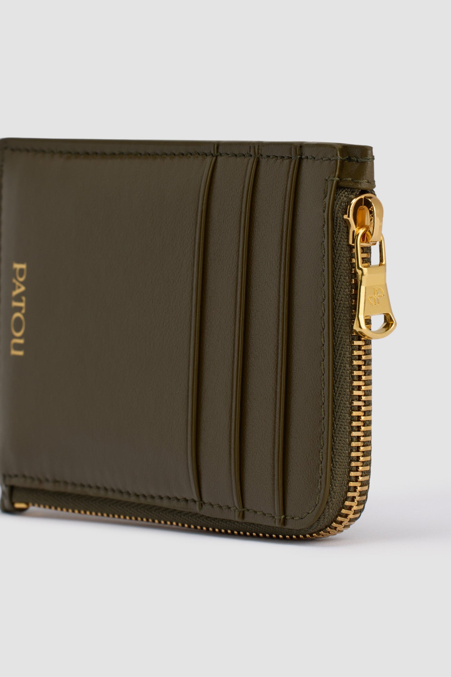 Patou SL0055002752W porte-cartes cuir vert mousse