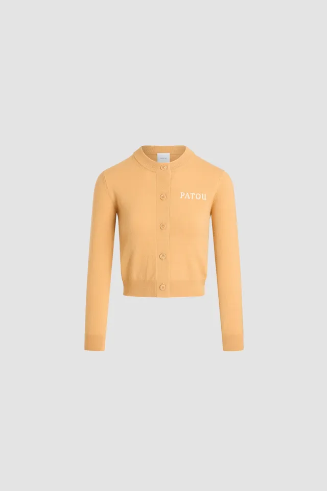 Patou Knitwear KN3078041120B cardigan laine ambre XS-XL