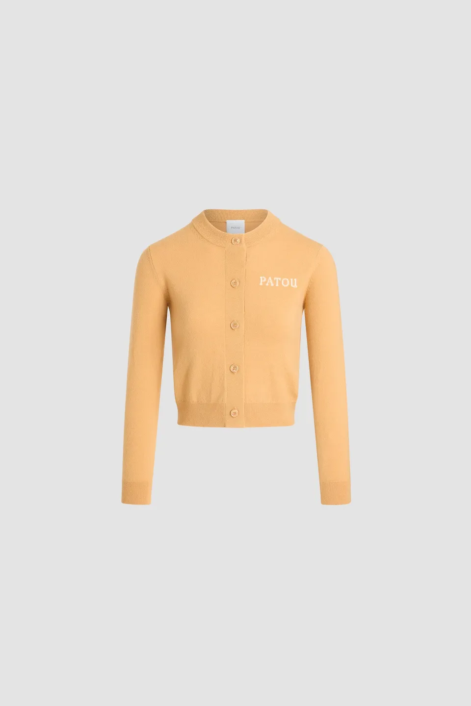 Patou Knitwear KN3078041120B cardigan laine ambre XS-XL