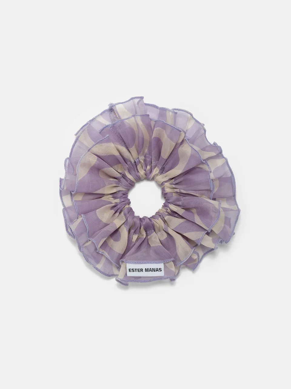 Ester Manas Silk Cancan chouchou soie volants 16 cm
