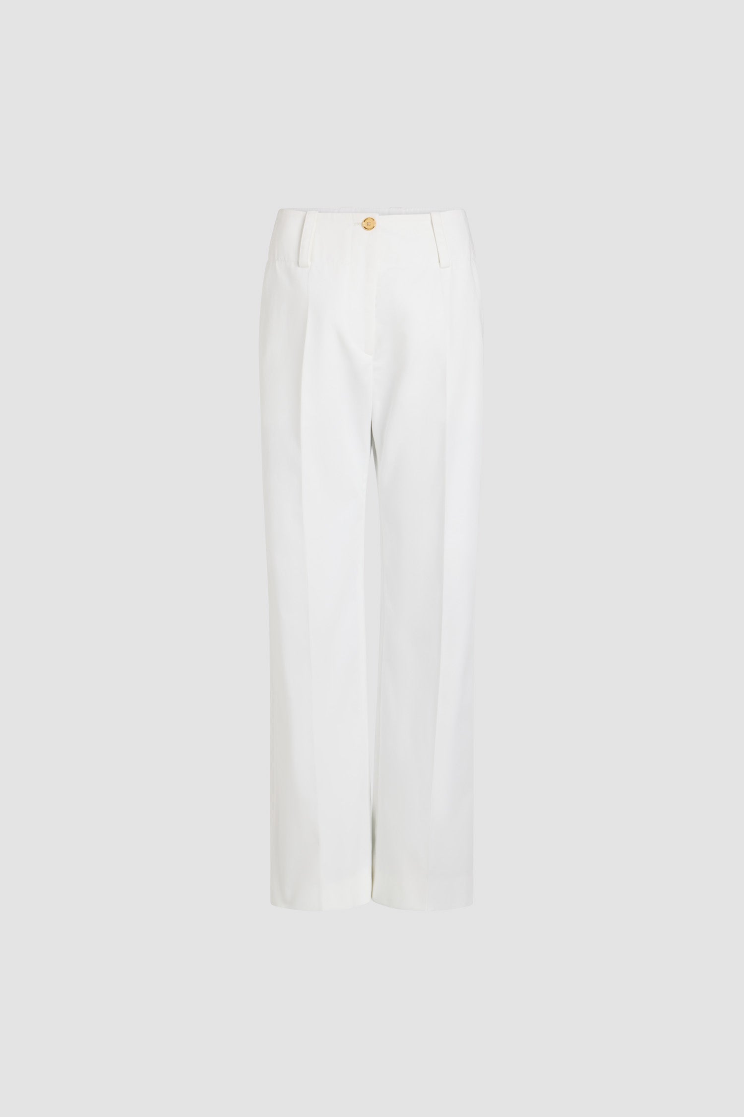 Patou TR045 pantalon gabardine coton bio blanc droit