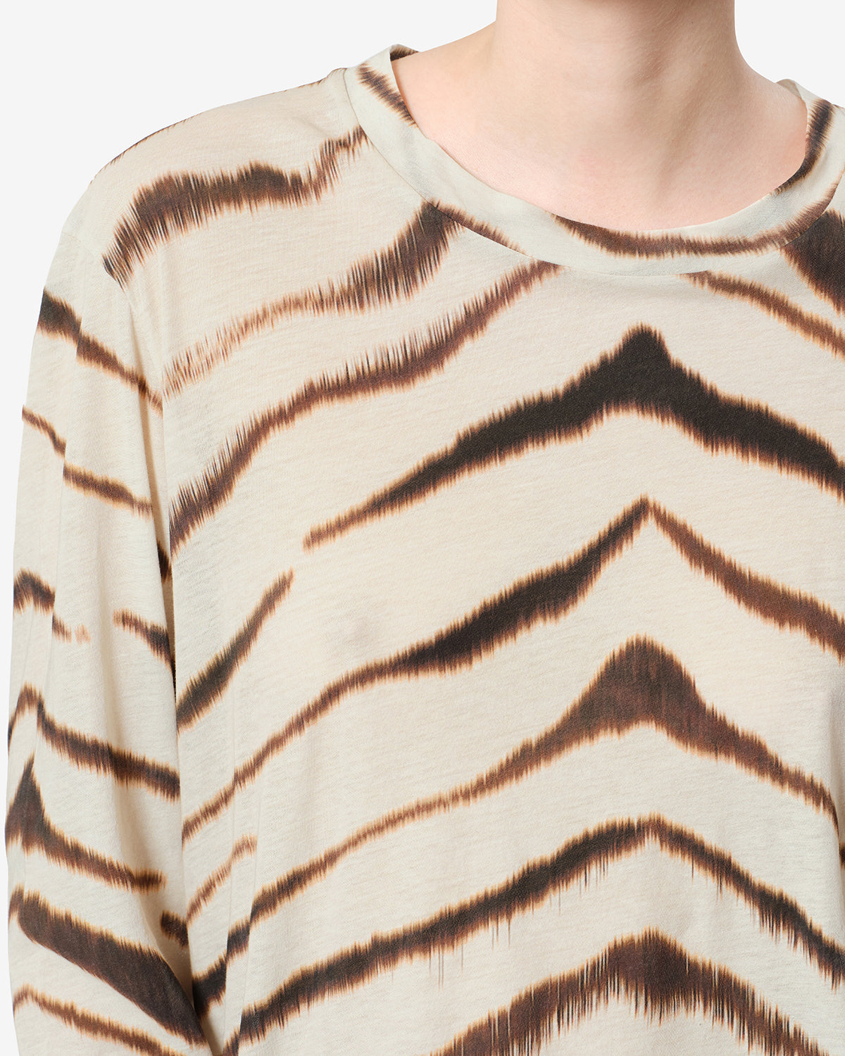 Isabel Marant T-shirts Zakane TS0242FA t-shirt zèbre
