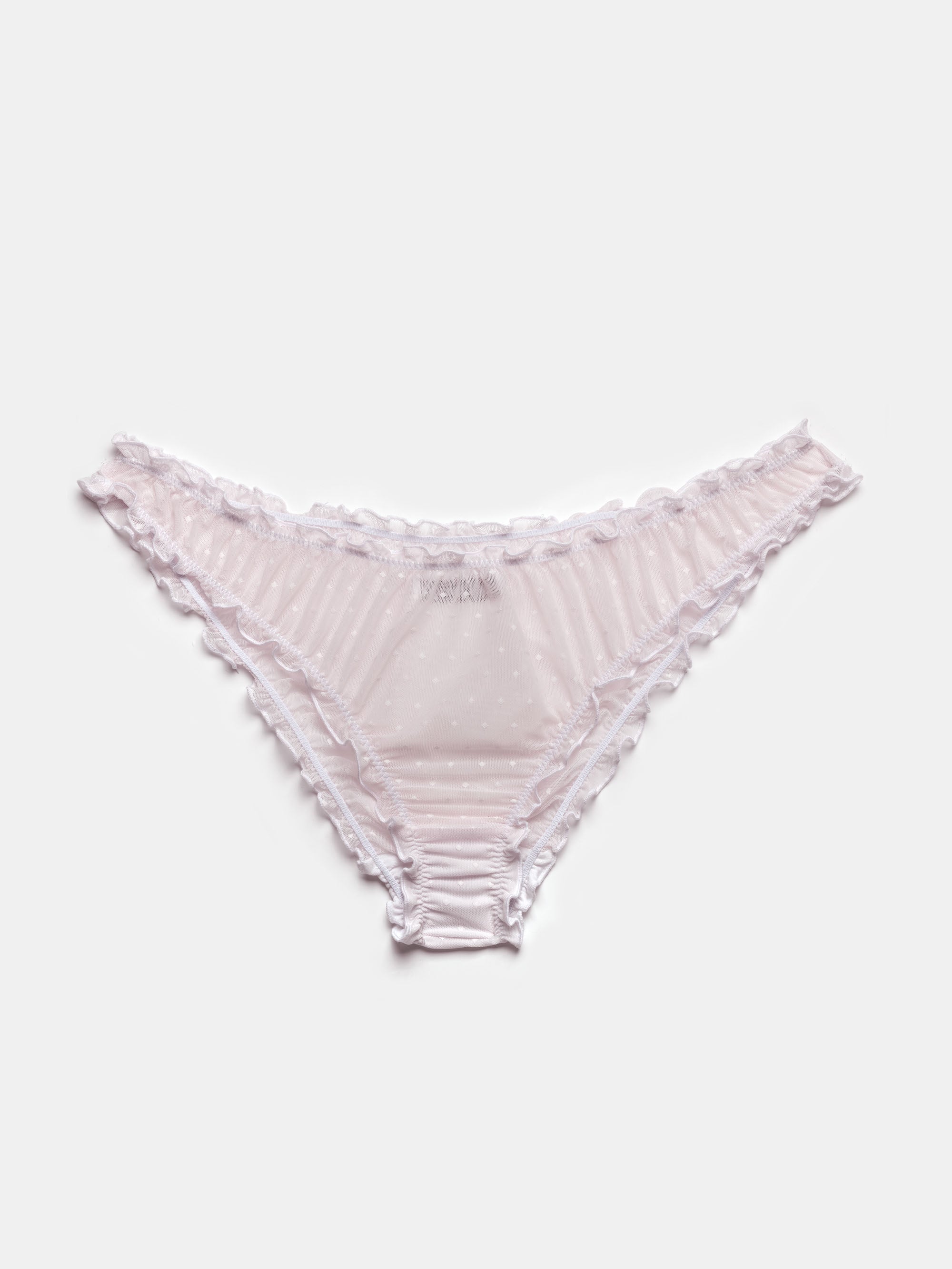 Ester Manas Lingerie Polka Dot Ruffled Panties culotte rose