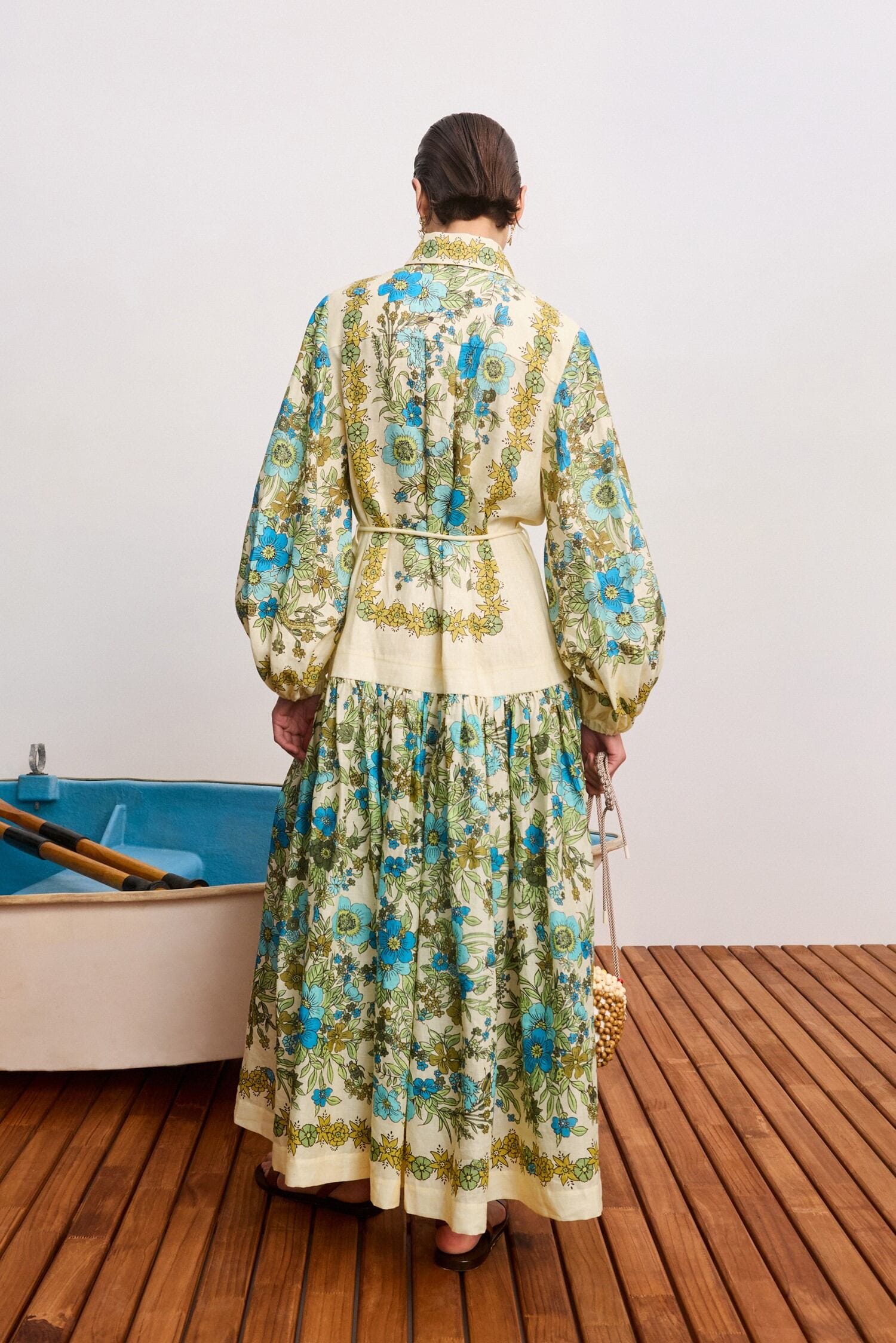 Alemaïs Sophia Shirtdress robe chemise lin fleurie