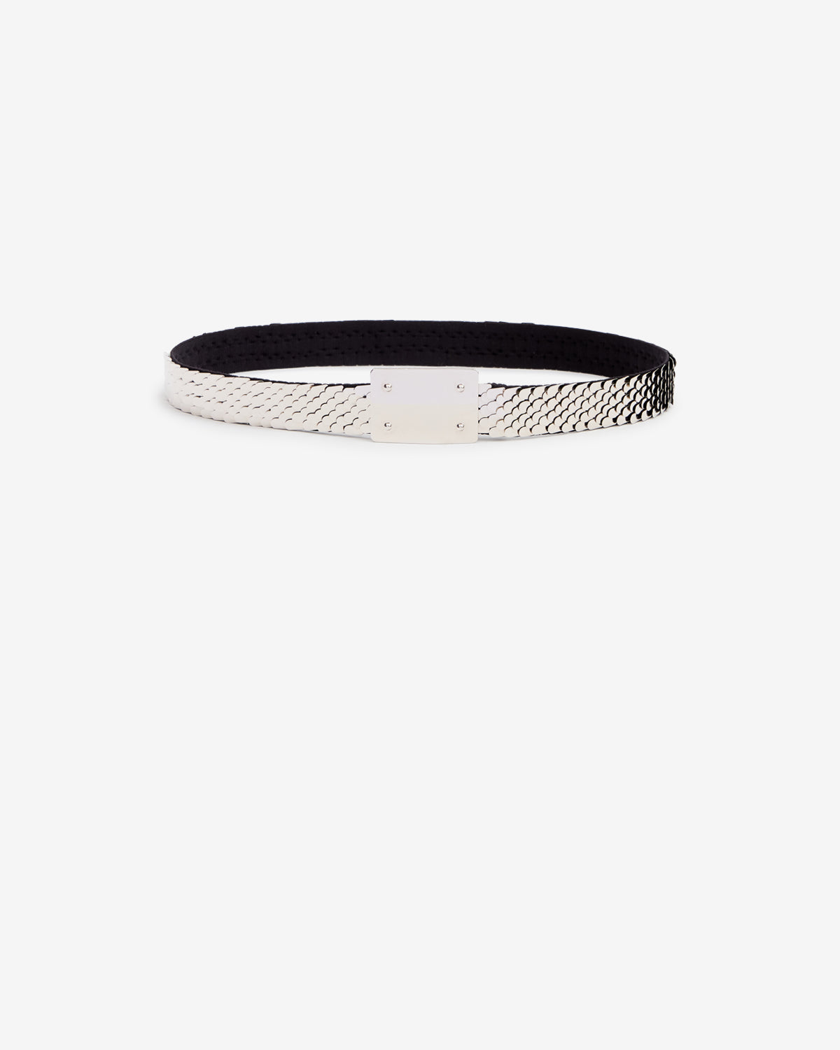 Isabel Marant Heria ceinture laiton argenté maille 2,5 cm