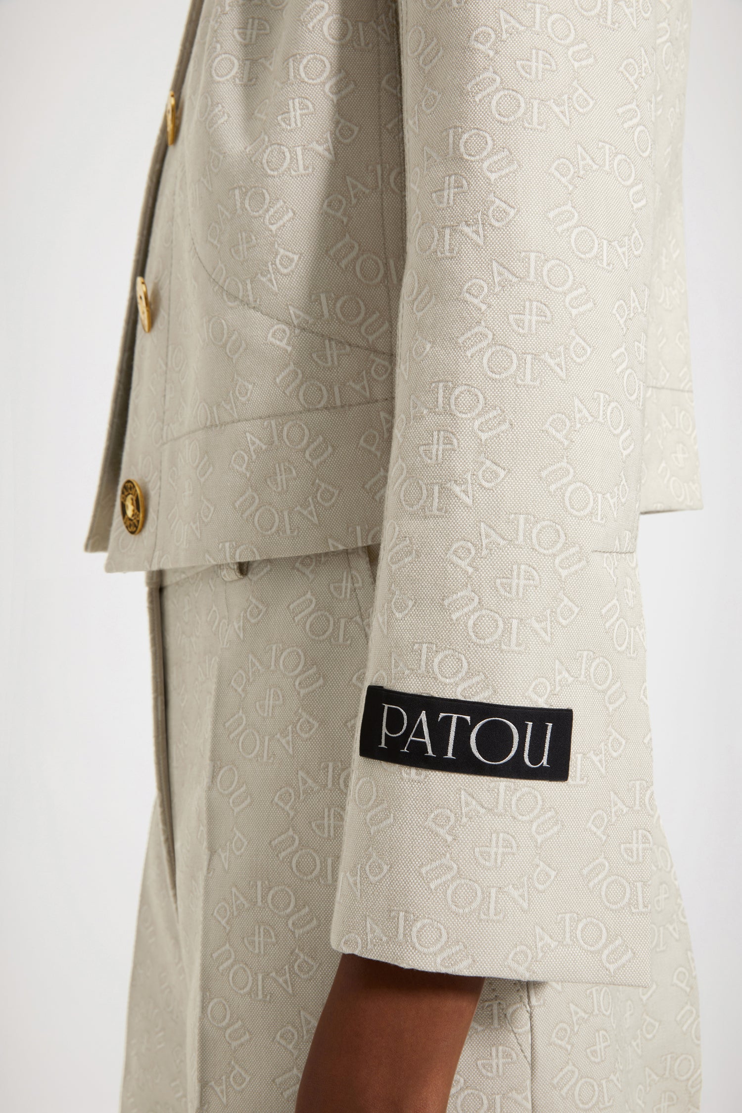 Patou JA029 veste tailleur jacquard Medallion