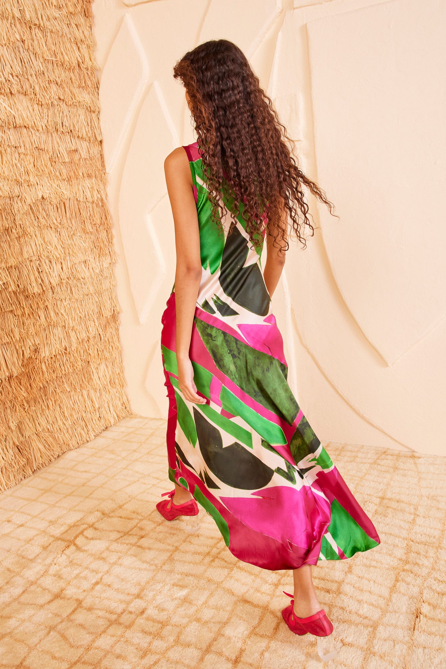 Ulla Johnson Gaea robe midi soie Palingenesis 4