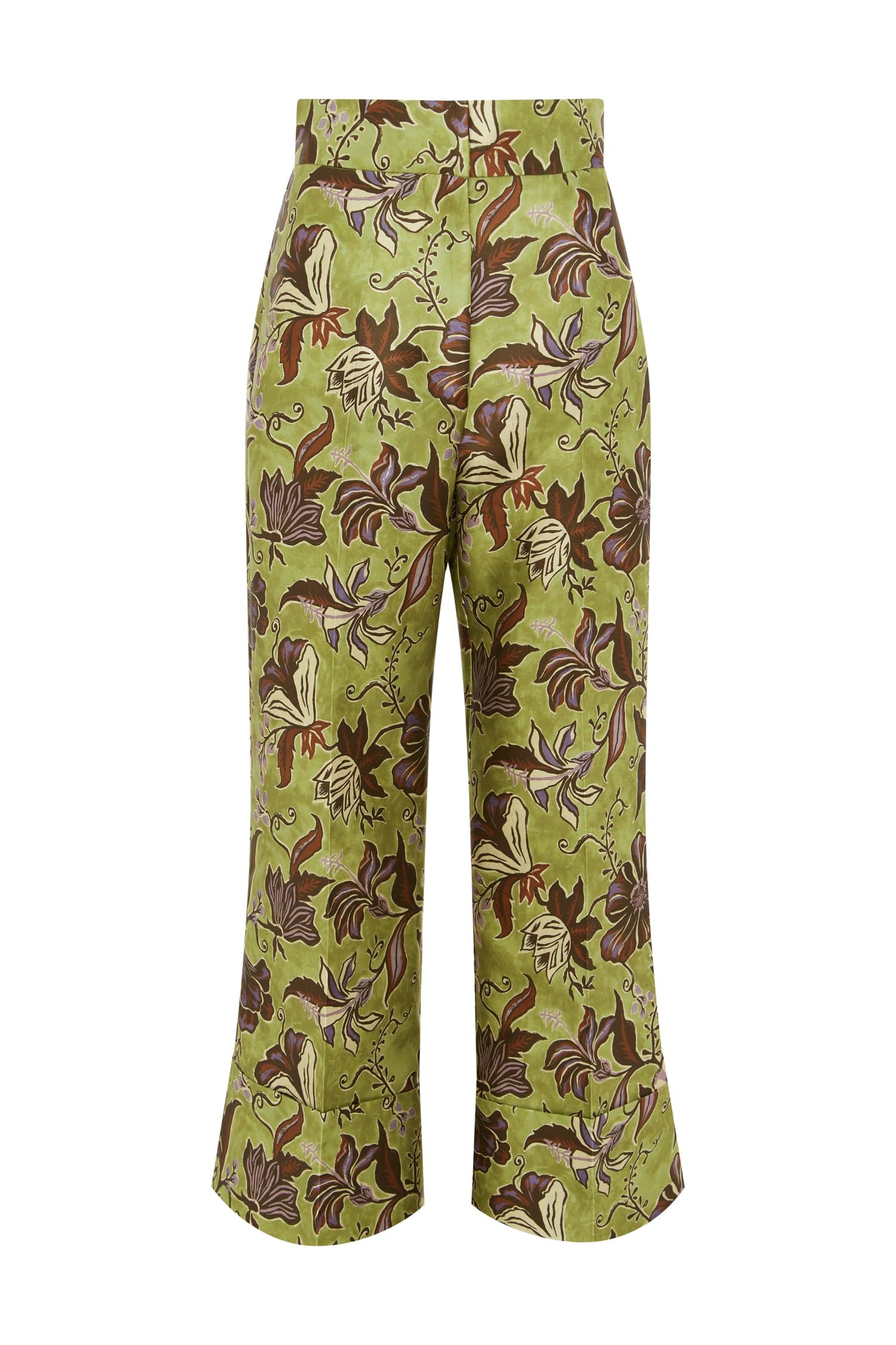 Alemais Citron pantalon tailleur satin polyester recyclé