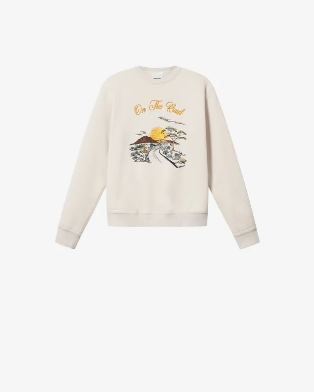 Isabel Marant Mikoy Sweatshirt molleton écru logo