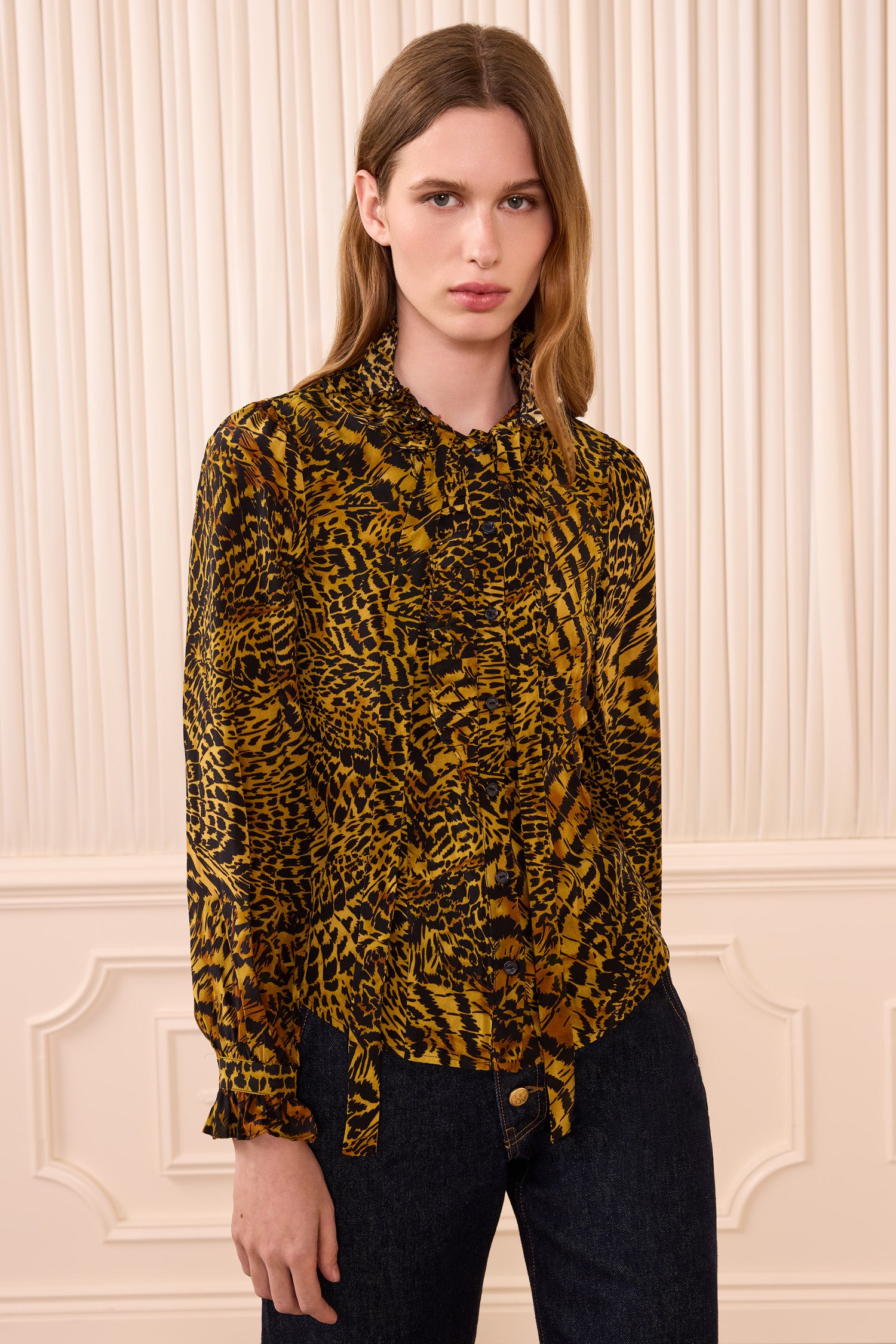 Ulla Johnson Catroux FA260221 blouse Wren soie jaune