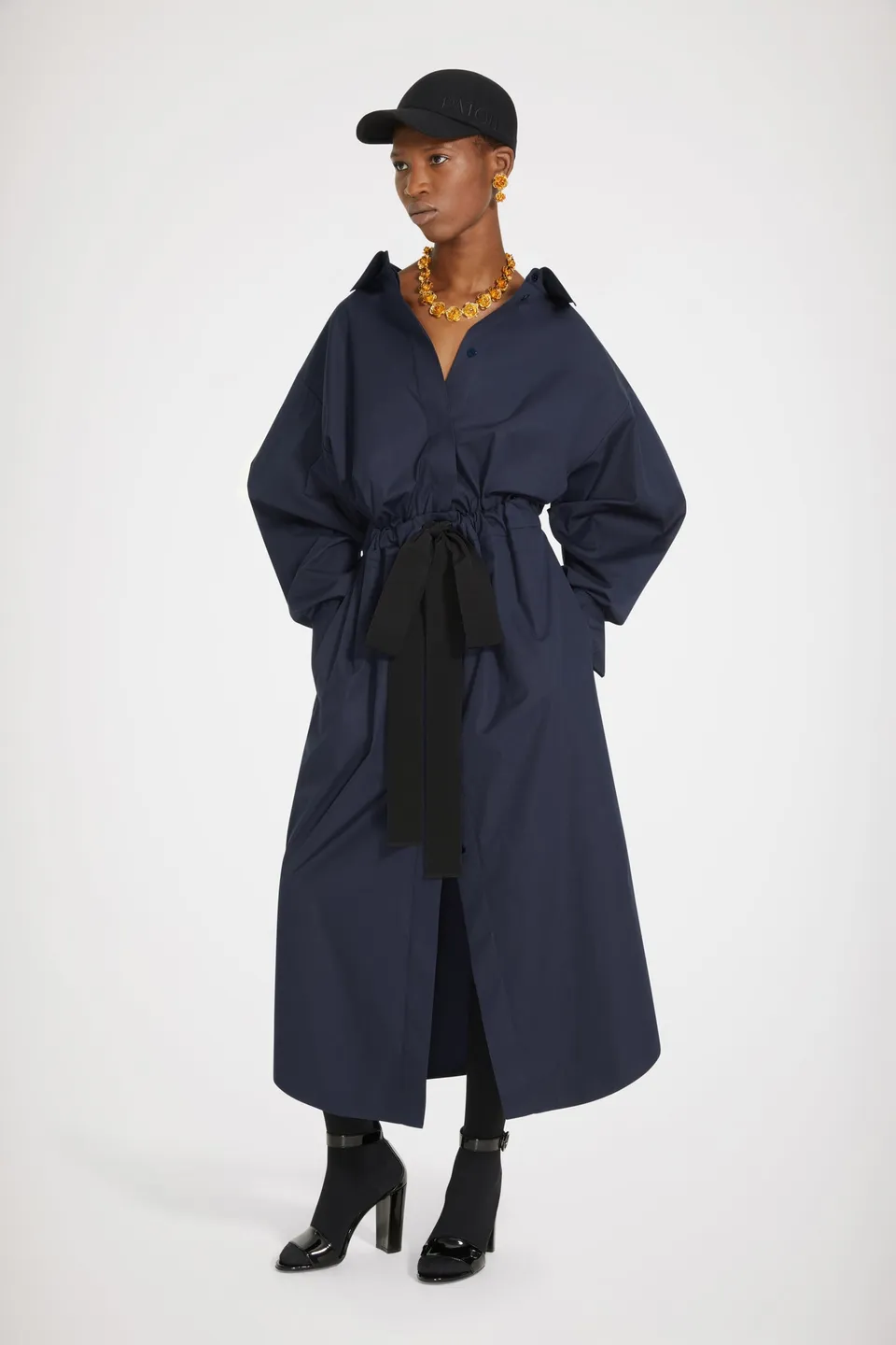 Patou H22DR0970017696P robe longue coton bio Parisian Night