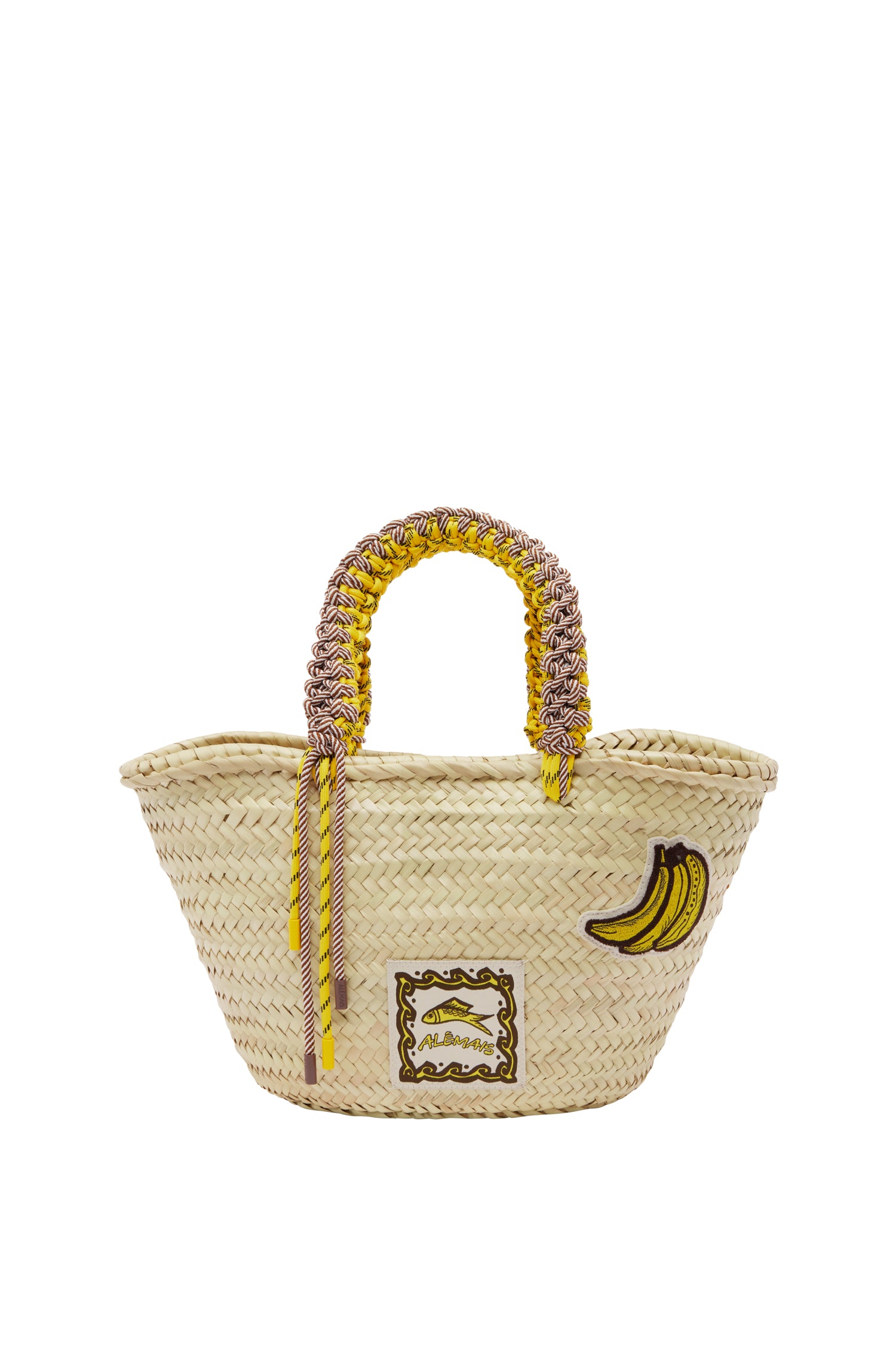 Alemäis Mona Midi Macrame panier feuille palmier taille unique