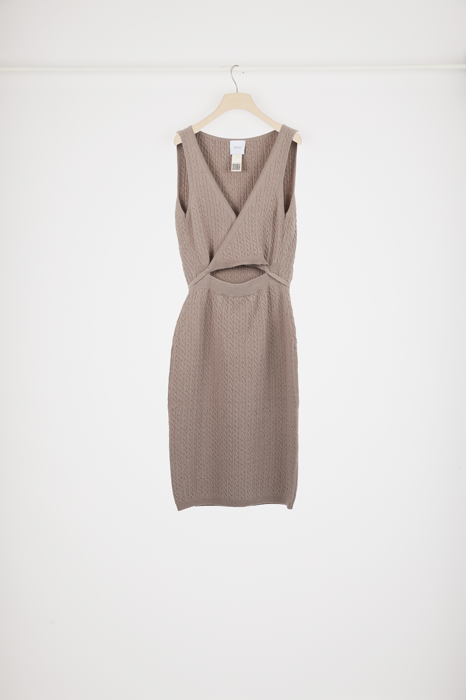Patou KN121 robe maille beige parchemin taille M