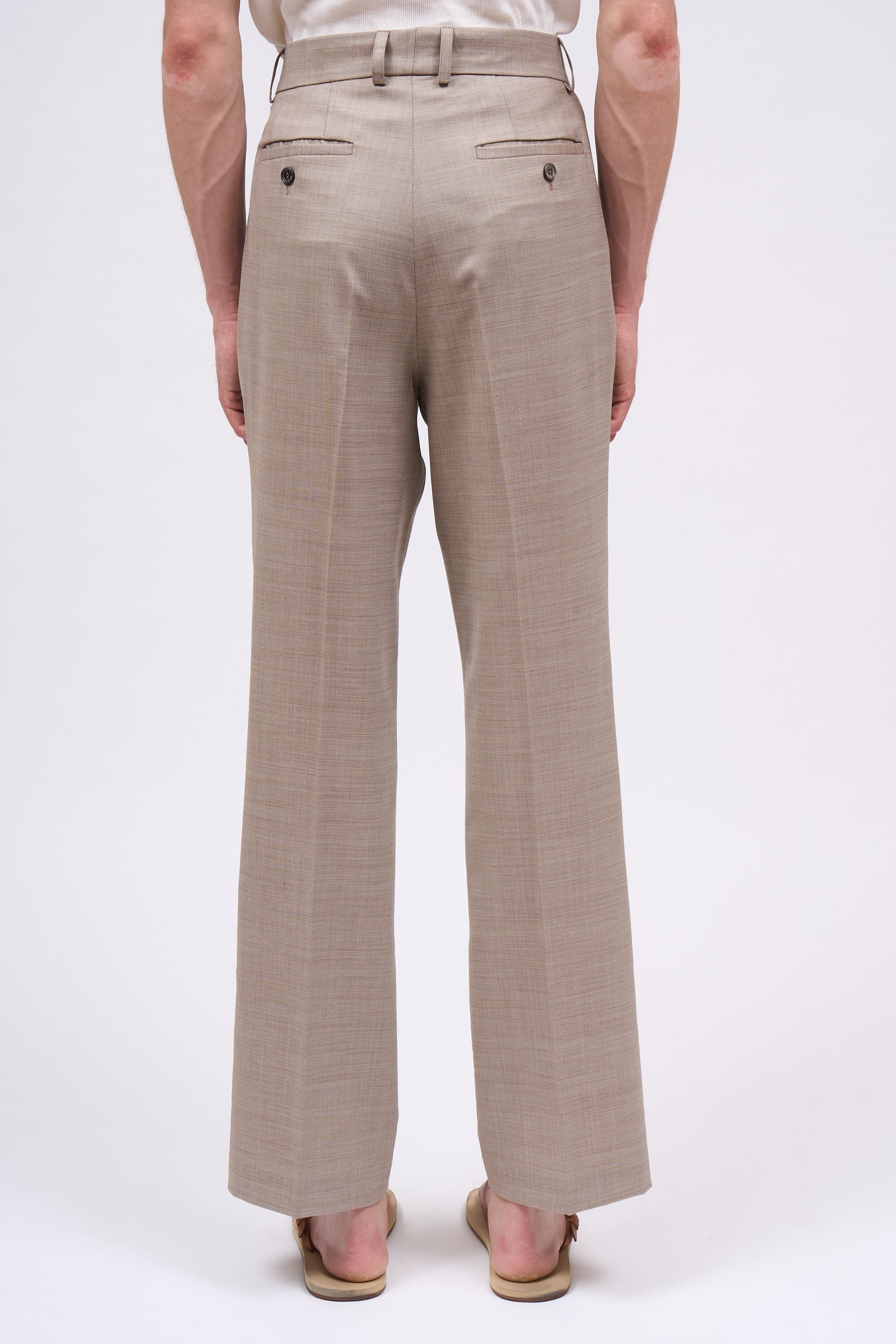 Paul & Joe Tailoring pantalon Gordon laine vierge beige