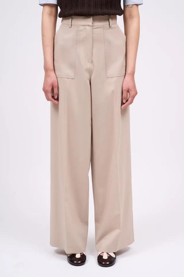 Paul & Joe Tailoring Pantalon CHOISY laine soie taille haute