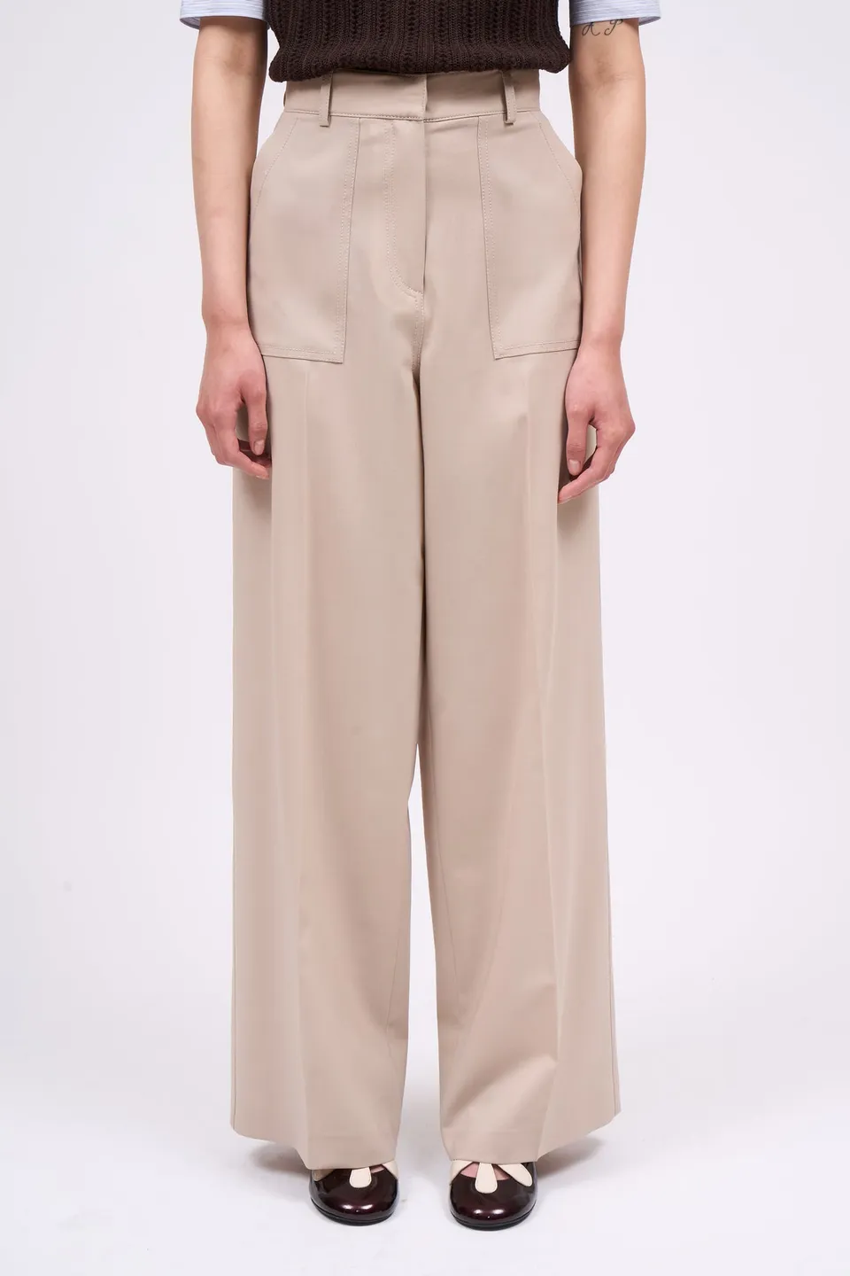 Paul & Joe Tailoring Pantalon CHOISY laine soie taille haute