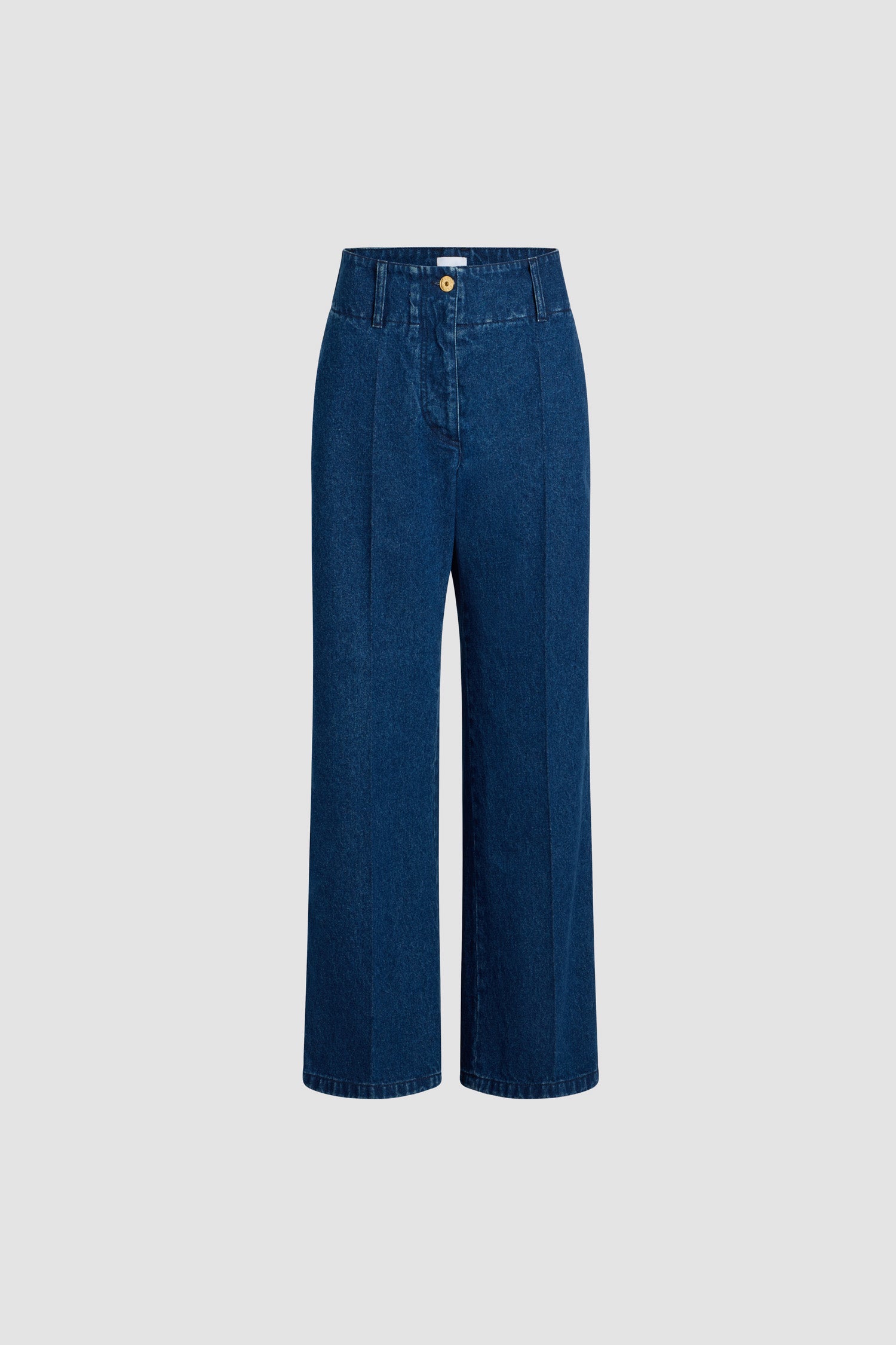 Patou pantalon jean droit coton bleu encre Ink Blue