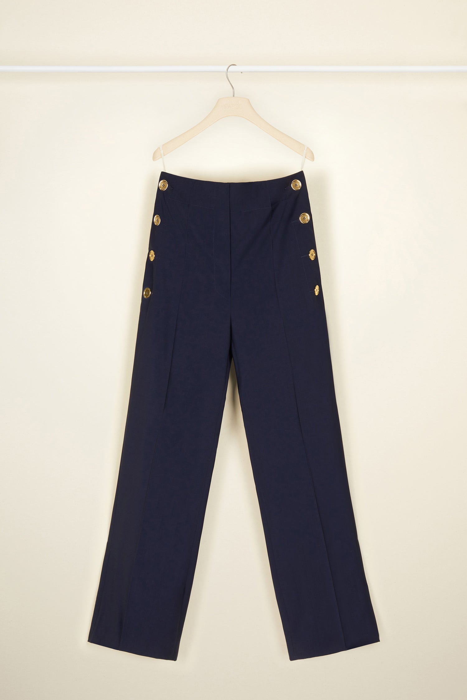 Patou TR0070033695N pantalon marin laine navy
