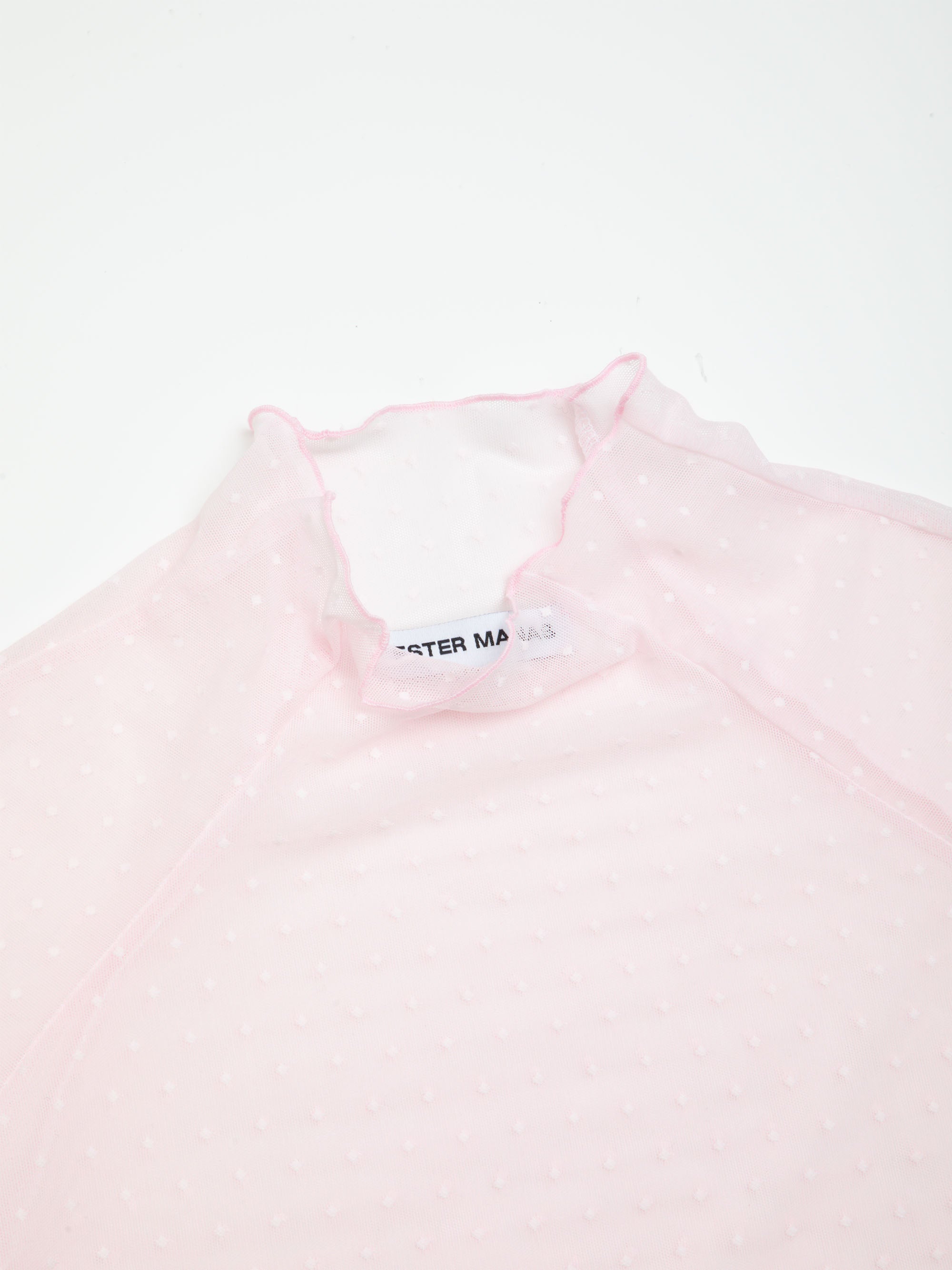 Ester Manas Tops Pink Polka Dot Top haut rose XS/S sequins