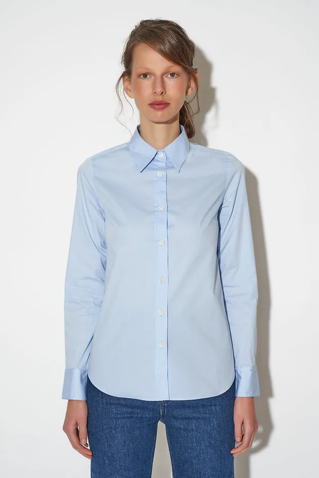 Paul & Joe Capausud chemise cintrée coton ciel T0