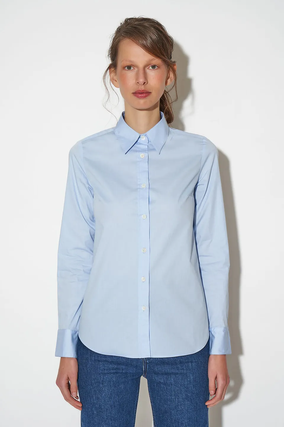 Paul & Joe Capausud chemise cintrée coton ciel T0