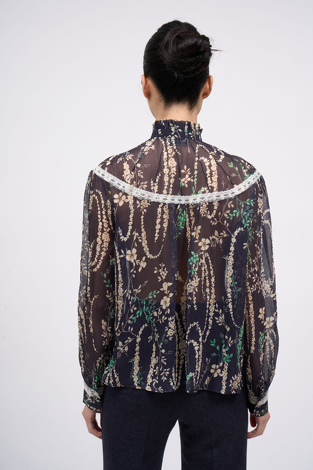 Paul & Joe Yvonne blouse mousseline soie imprimée